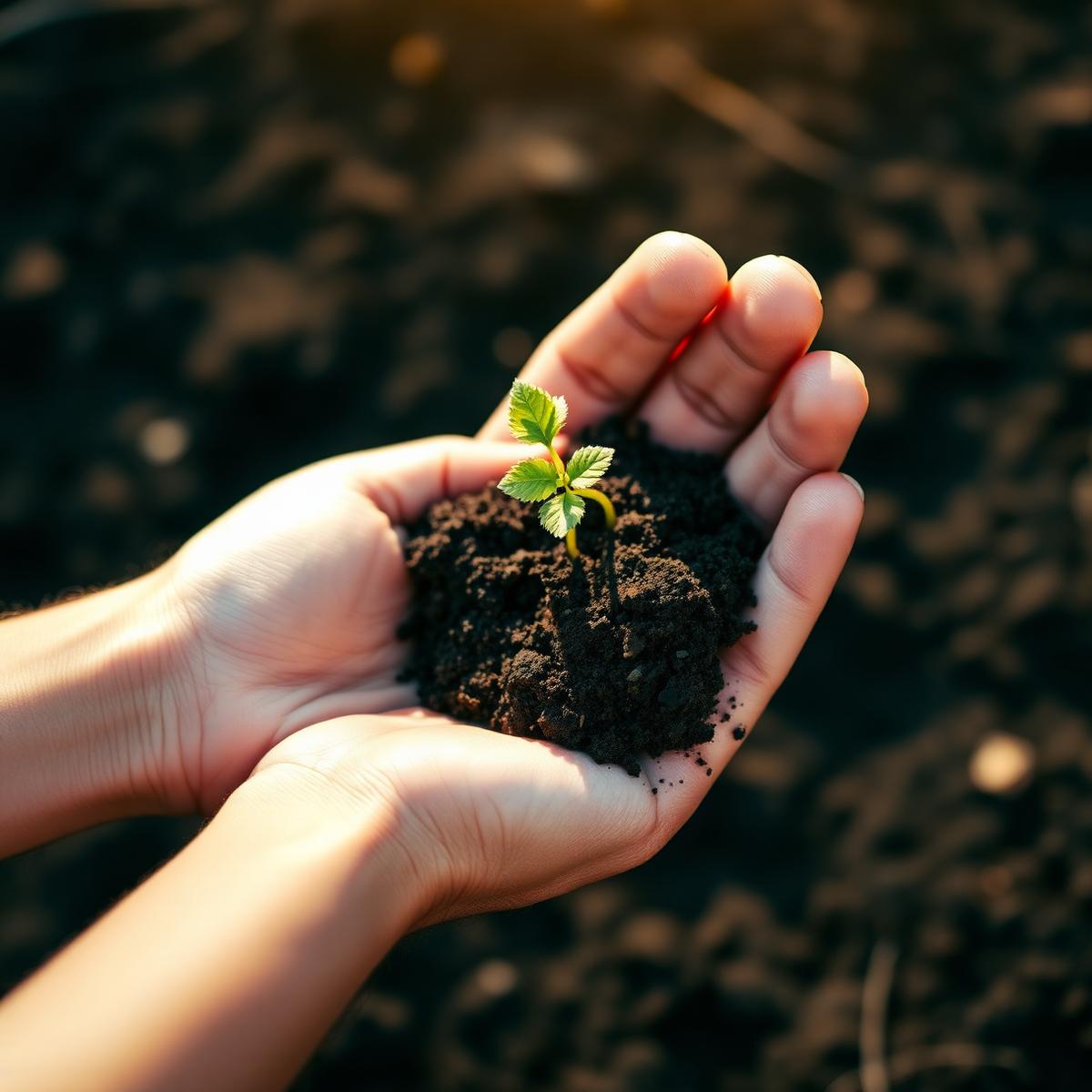 Hands in the soil